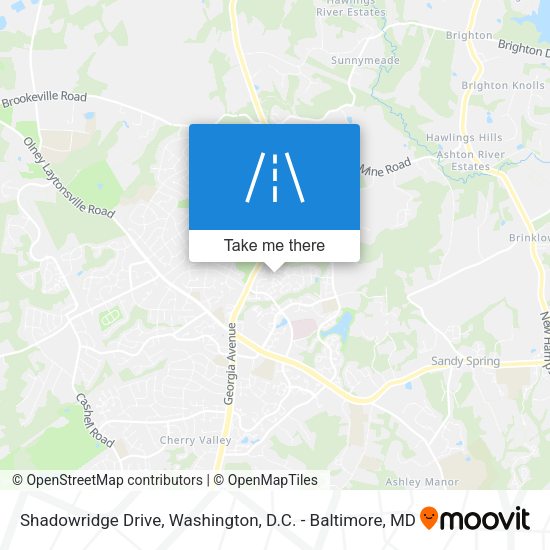 Mapa de Shadowridge Drive