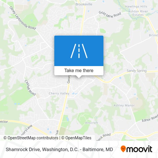 Mapa de Shamrock Drive