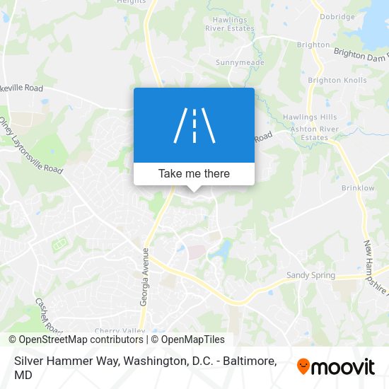 Silver Hammer Way map