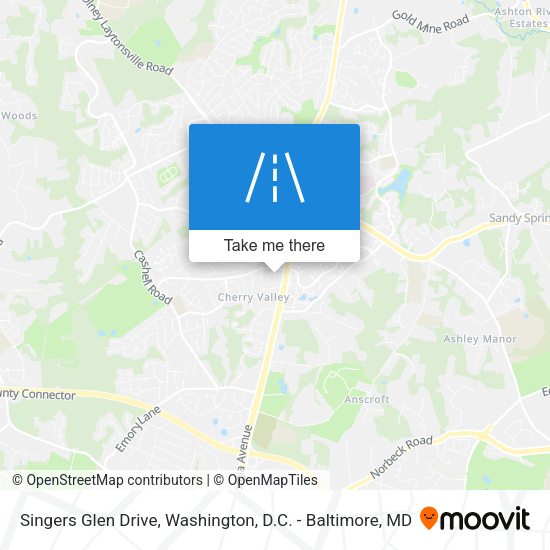 Singers Glen Drive map