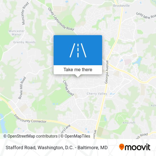 Stafford Road map