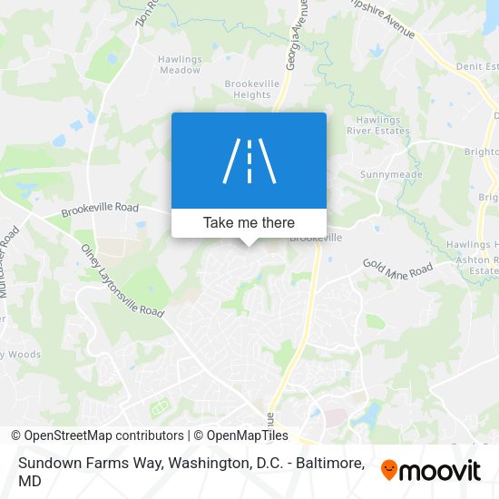 Sundown Farms Way map