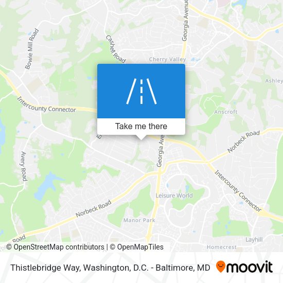 Thistlebridge Way map