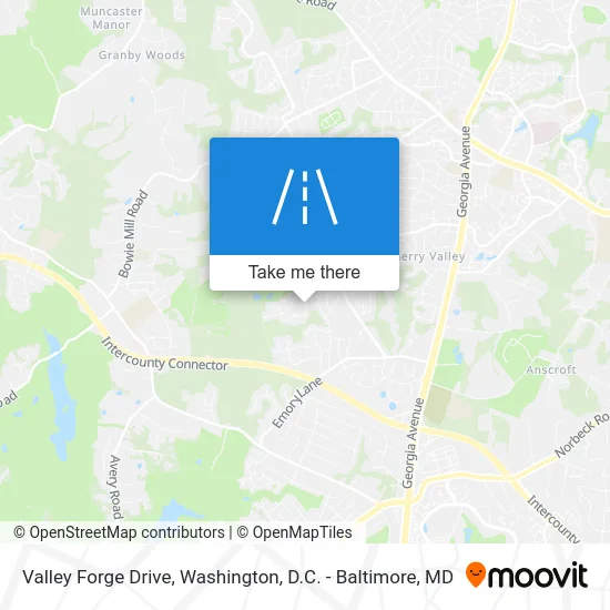 Valley Forge Drive map