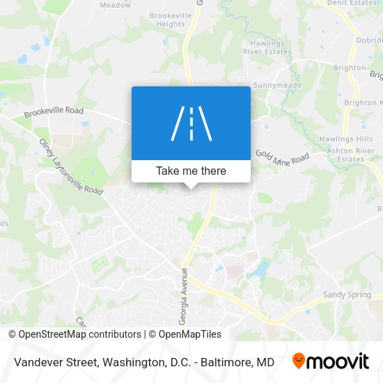 Vandever Street map