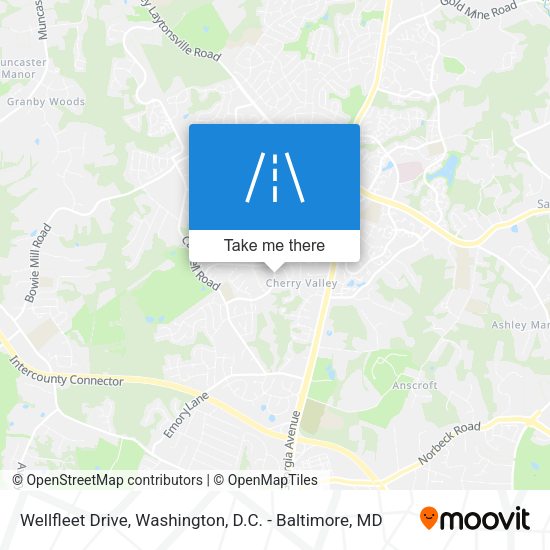 Wellfleet Drive map