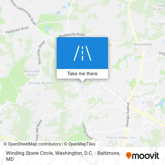 Winding Stone Circle map