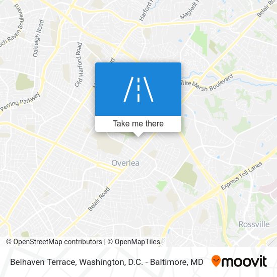 Belhaven Terrace map
