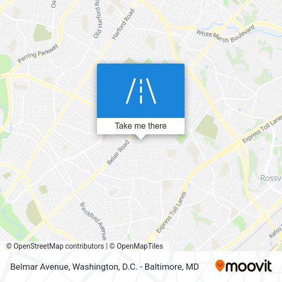 Belmar Avenue map