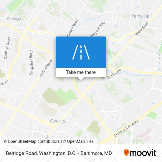 Mapa de Belridge Road