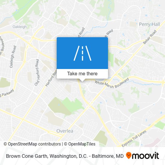 Brown Cone Garth map