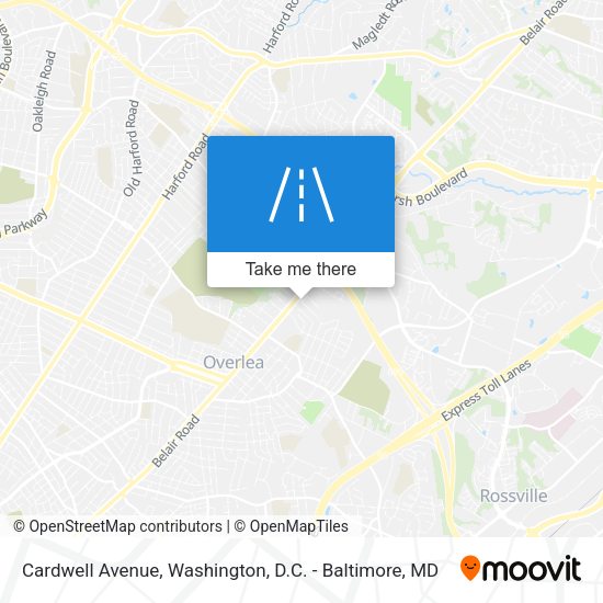 Cardwell Avenue map