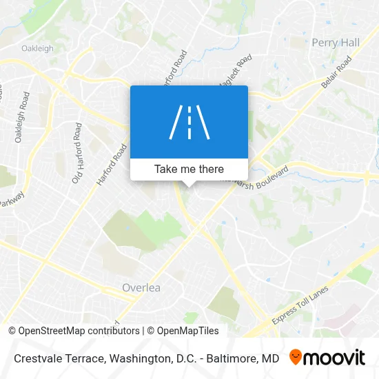 Crestvale Terrace map