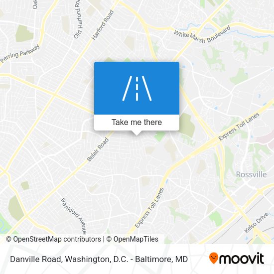 Danville Road map