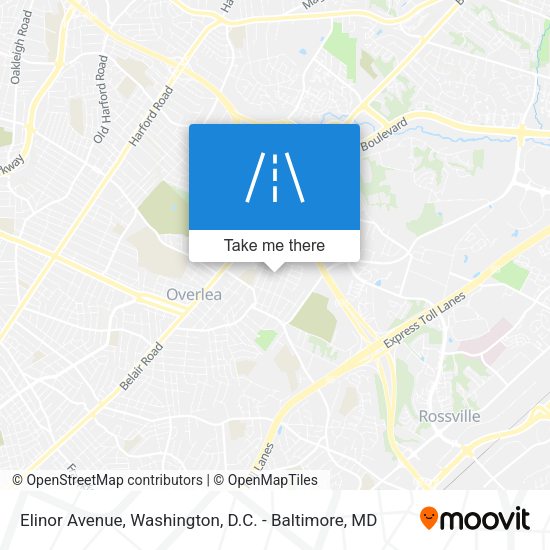 Mapa de Elinor Avenue