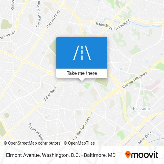 Elmont Avenue map
