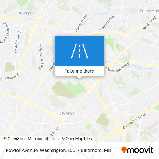 Mapa de Fowler Avenue