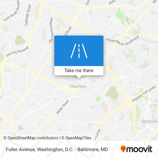 Mapa de Fuller Avenue