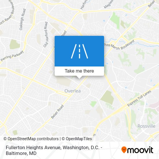 Mapa de Fullerton Heights Avenue