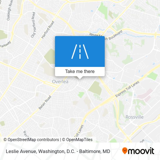 Mapa de Leslie Avenue