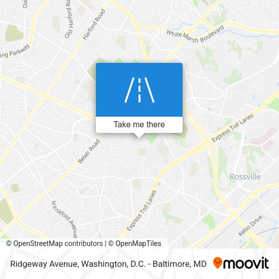 Mapa de Ridgeway Avenue