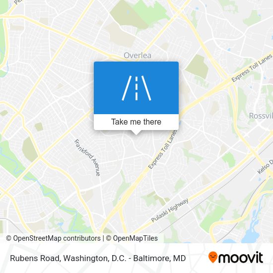 Mapa de Rubens Road