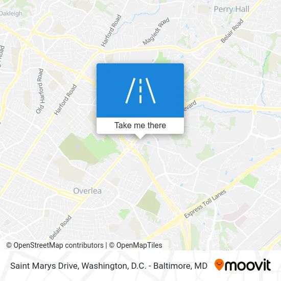 Saint Marys Drive map