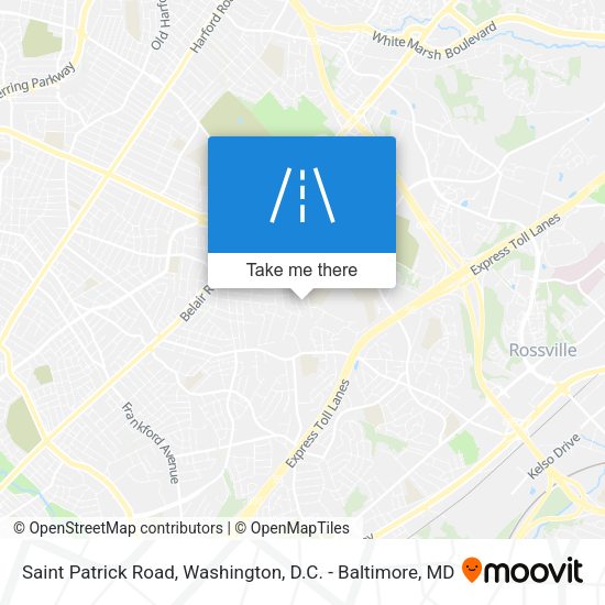 Saint Patrick Road map