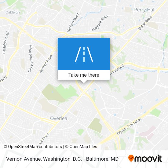 Mapa de Vernon Avenue