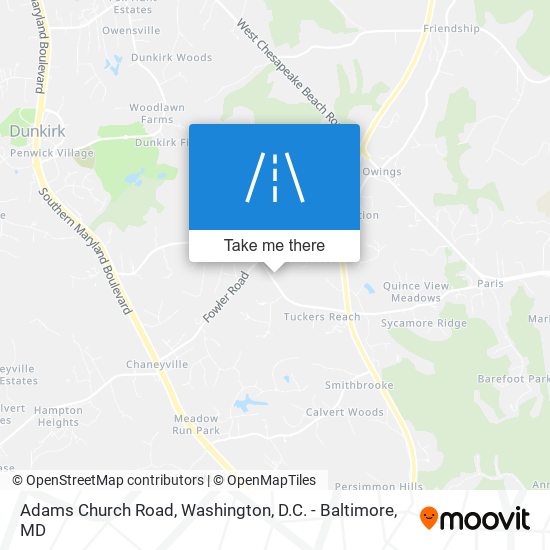Adams Church Road map