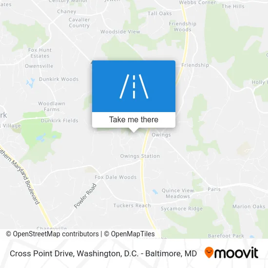 Cross Point Drive map