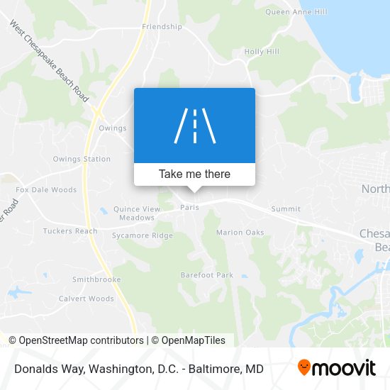 Donalds Way map