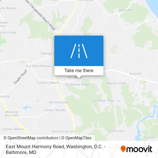 Mapa de East Mount Harmony Road