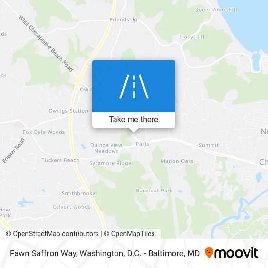 Fawn Saffron Way map