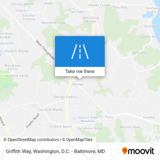 Griffith Way map