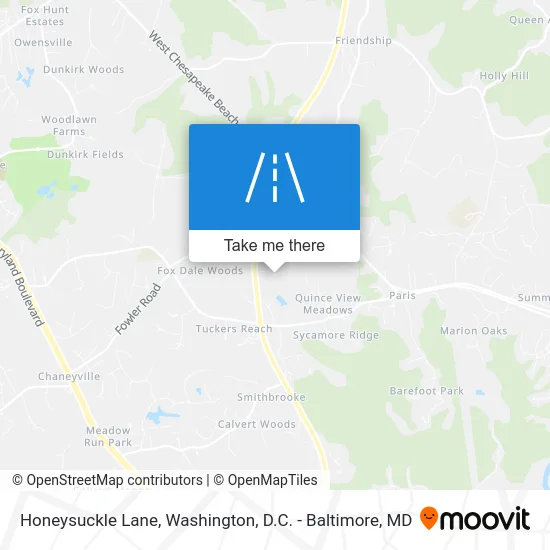 Honeysuckle Lane map