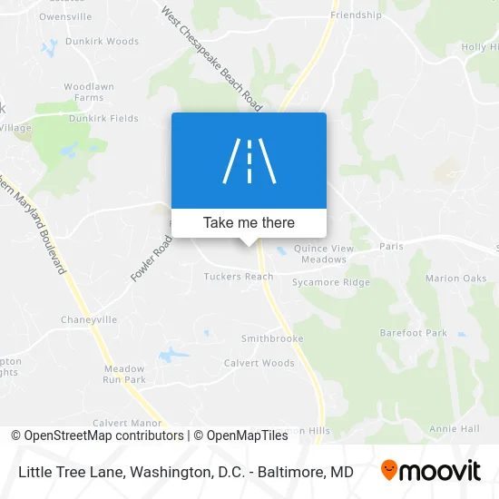 Little Tree Lane map