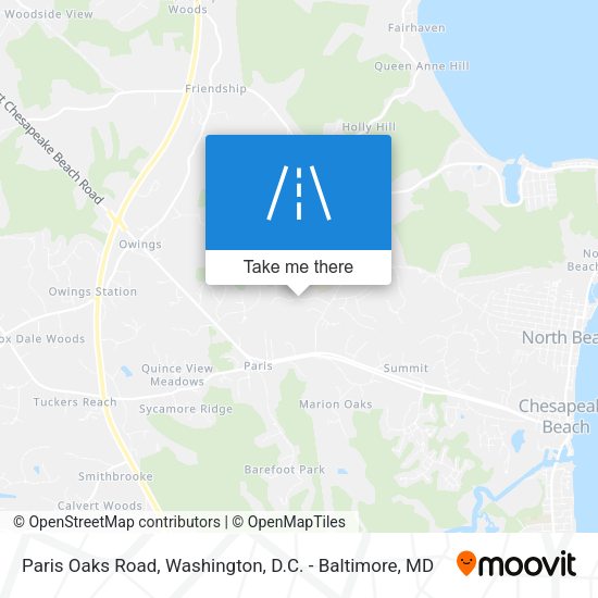 Paris Oaks Road map