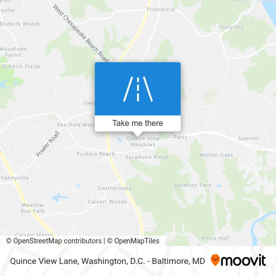 Quince View Lane map