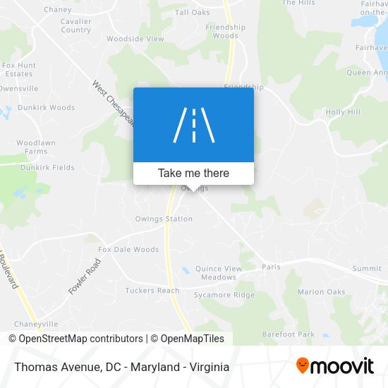 Thomas Avenue map