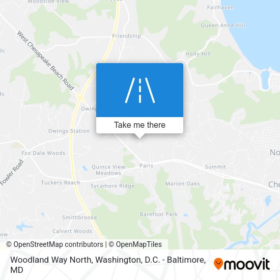 Mapa de Woodland Way North