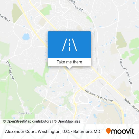 Mapa de Alexander Court