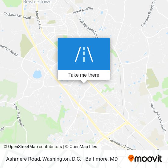 Ashmere Road map
