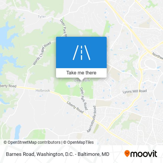 Barnes Road map
