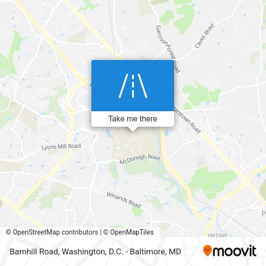Barnhill Road map