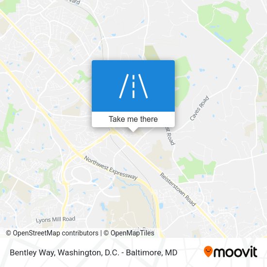 Mapa de Bentley Way