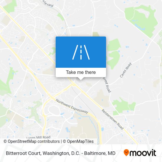 Mapa de Bitterroot Court