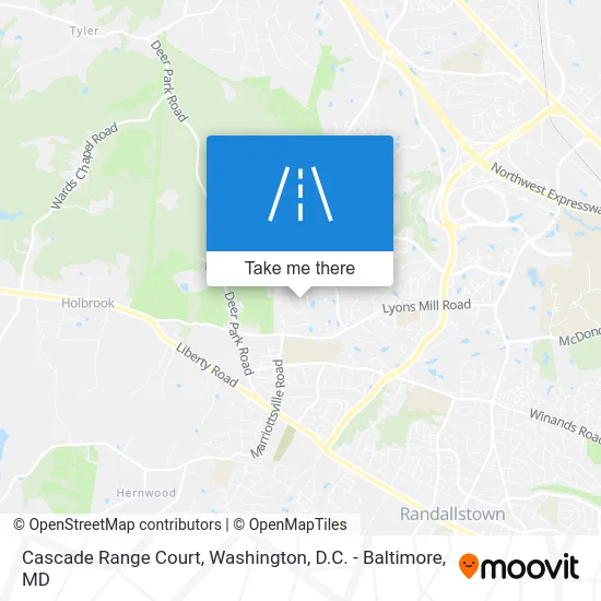 Cascade Range Court map