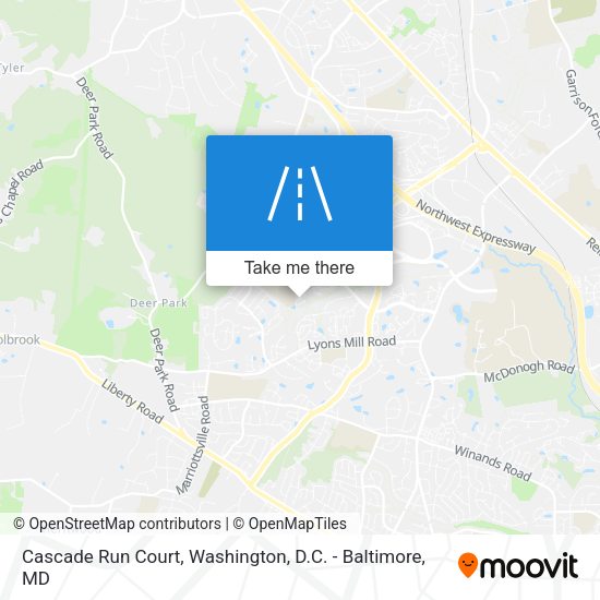 Mapa de Cascade Run Court