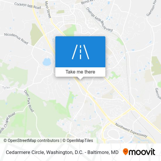 Mapa de Cedarmere Circle